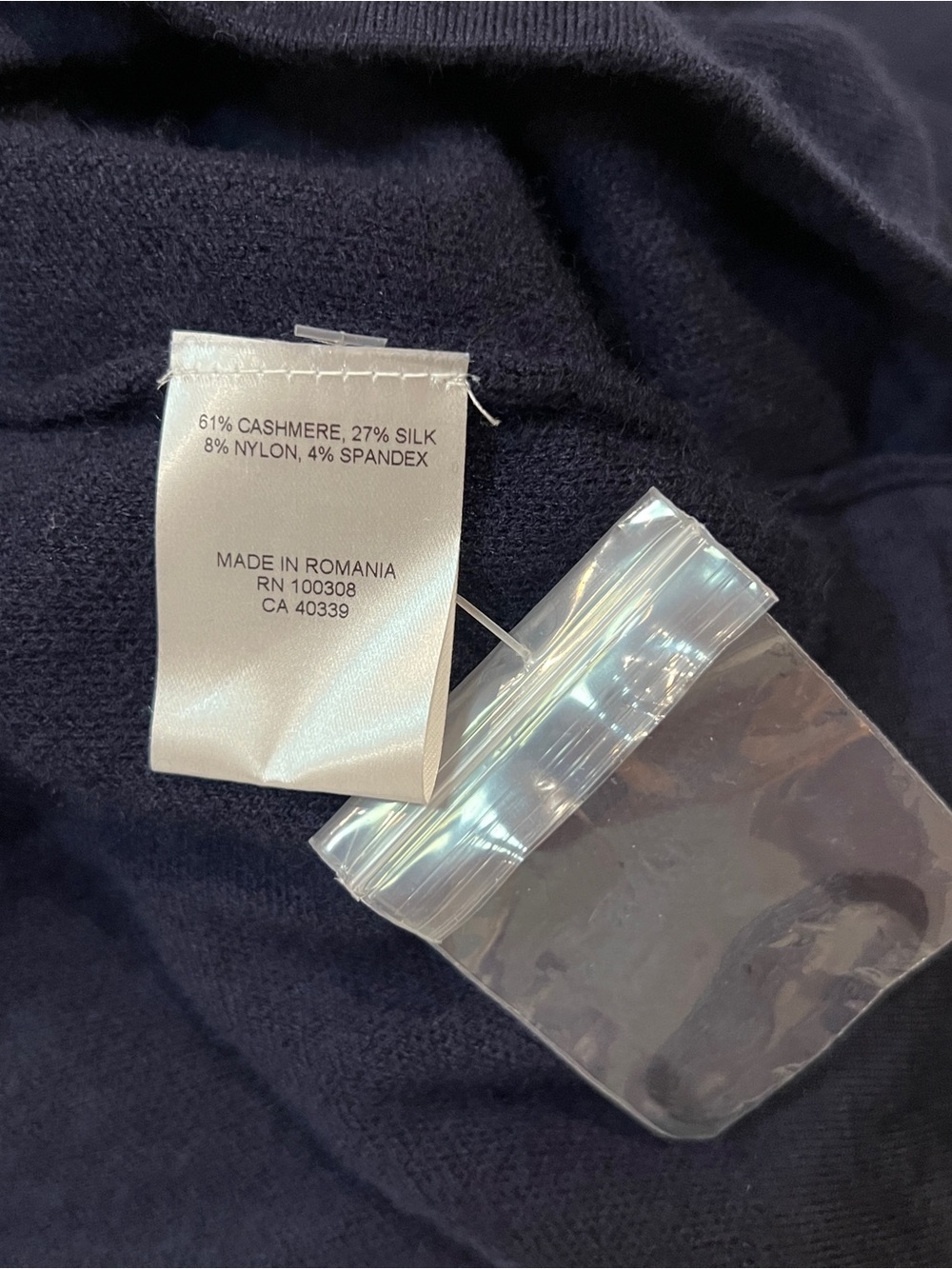 Peter Millar Sweater Mens Medium Navy Blue 1/4 Quarter Zip Cashmere Silk Crown - Picture 6 of 11